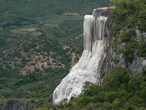 Waterfall at Hierve El Agua Mexico